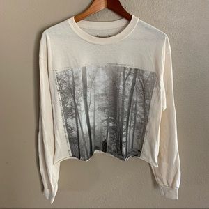 Taylor Swift Rare Folklore Era Cropped Long Sleeve